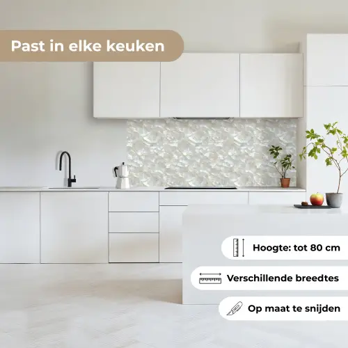 Parelmoerglans - Wit - Schelp keuken achterwand 2 middel 871 -sfeer4_NL