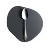 Zilver - Metaal - Lepel Wandcirkel Organisch Plexiglas middel -3d