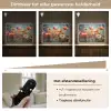 Bloemen - Watercolor - Kunst - Botanisch - Natuur Light Box met batterij (Wandlamp) middel -USP_dimbaarNL