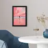 Roze - Surfen - Zee fotolijst zwart zonder passe partout klein -sfeer4