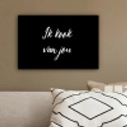 Quotes - Spreuken - Ik kook van jou - Liefde - Partner canvas 2cm klein -sfeer3