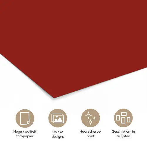 Loveyou - Rood - Hart poster papier klein -closeup_NL