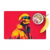 Zonnebril - Schedel - Jas - Rood Placemat vinyl groot -zzzproduct_Kitchenyeah-website