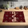 Sterren - Luipaardprint - Dream - Bordeaux Inductie beschermer vinyl 3mm klein -sfeer5