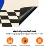 Vaas - Blauw - Geblokt - Modern Inductie beschermer vinyl 3mm klein -zzzzzzz-td-onderkant
