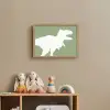 Dino - T-rex - Dinosaurus - Groen - Tyrannosaurus rex Light Box met batterij (Wandlamp kind) middel -sfeer2_kind