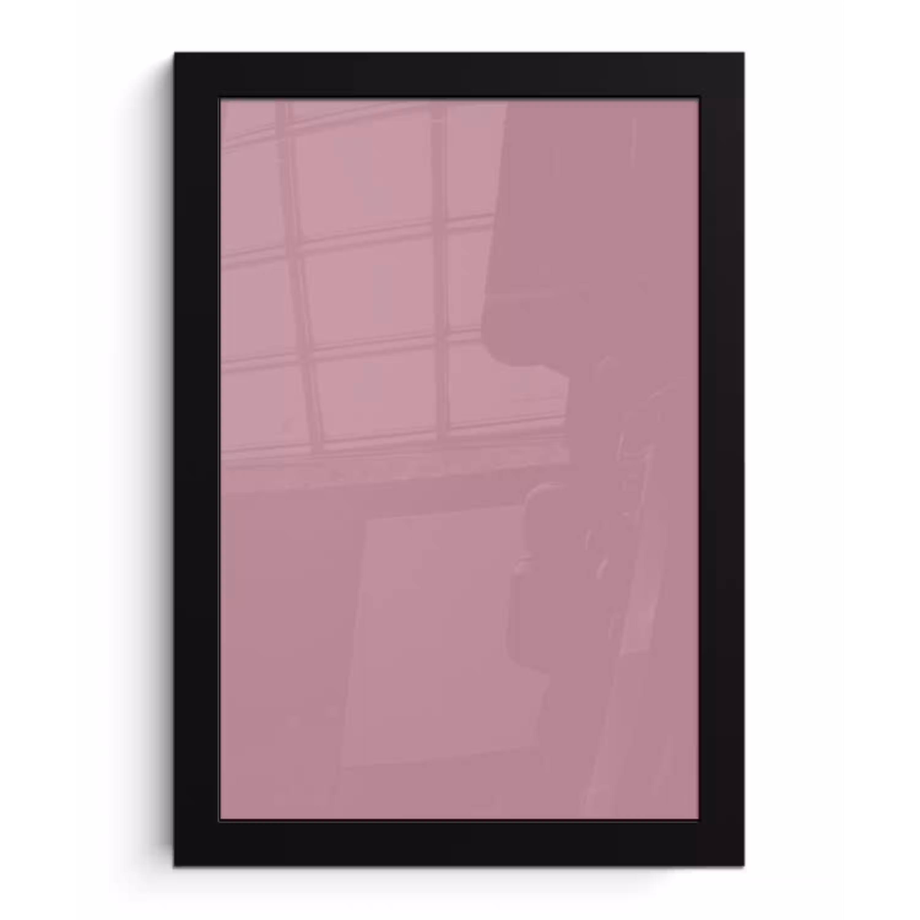 Dusty - Mauve - Paars fotolijst zwart zonder passe partout klein 224 -3d