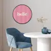 Roze - Gestreept - Belle Fotolijst rond zonder passe partout klein -sfeer2