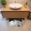 Badkuip - Glitters - Zwart wit - Badkamer Badmat klein -sfeer1