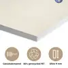 Blauwe zeester - Minimalistisch - Beige PET vilt klein -closeup_NL