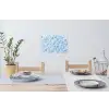 Schuim - Bubbels - Blauw Muursticker klein -eettafel