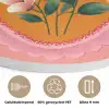 Illustratie - Bloemen - Rand - Roze Akoestische PET Vilt - Rond klein -closeup_NL