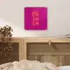 Oh la la - Roze - Oranje - Minimalistisch plexiglas 5mm klein -sfeer4