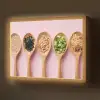 Ingrediënten - Lepels - Hout - Roze Light Box met batterij (Wandlamp) middel -z3d_website