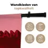 Dream - 3D - Rood - Roze Wandkleed katoen klein -sfeer2