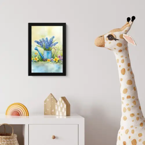 Gieter - Lavendel - Bloesems fotolijst zwart zonder passe partout klein -usfeer4_kinderkamer