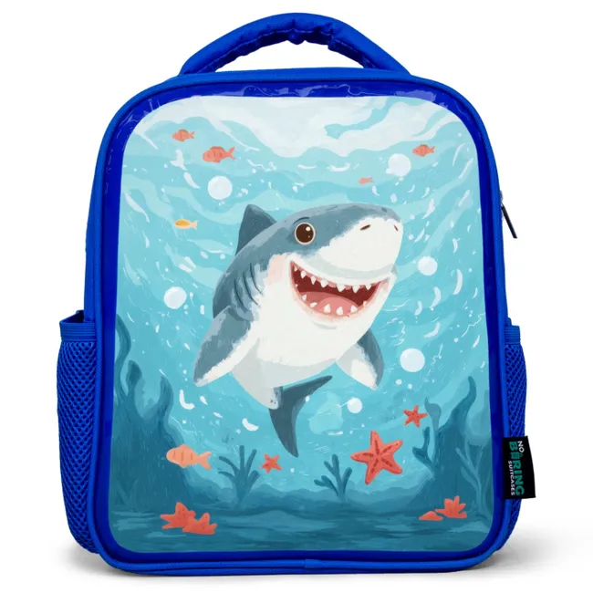 Kids' Backpacks Blue -. Shark - Fish - Blue - Underwater