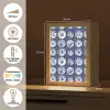 Borden - Floraal - Blauw Light Box met kabel (Tafellamp) klein 925 -USP_NL