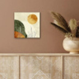 Abstract - Landschap - Zon - Kunst aluminium wit klein -sfeer4