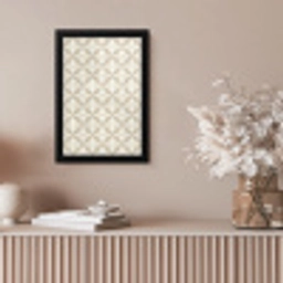 Patroon - Klassiek - Beige fotolijst zwart zonder passe partout klein 224 -sfeer5