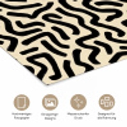 Abstract - Lijnen - Zwart poster papier klein 62 -tcloseup_DE