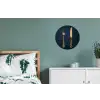 Bestek - Donkerblauw - Goud Wandcirkel aluminium klein -slaapkamer