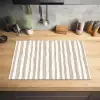 Minimalistisch - Strepen - Beige Inductie beschermer vinyl 3mm klein 276 -sfeer5