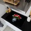 Rode - Bloemen - Tulpen - Vaas Inductie beschemer met haakjes klein -sfeer1