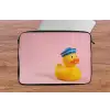 Matroos - Eend - Roze laptophoes neopreen klein -tafel