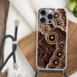 Vlinder - Vleugel - Abstract Hoesje iPhone 16 Pro Max met koord klein -sfeer4