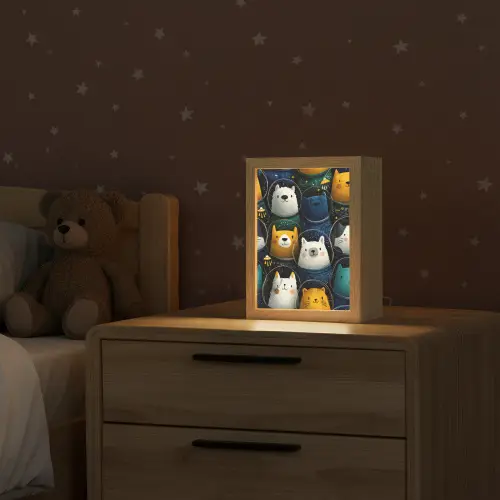 Dieren - Ruimtepakken - Sterren Light Box met kabel klein -sfeer1_kind