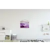 Abstract - Heuvels - Landschap - Paars textielposter latten blank klein -kinderkamer