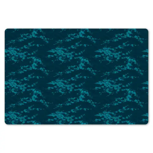 Bloesem - Blauw - Turquoise Placemat vinyl groot 368 -zzsfeer1_Kitchenyeah-website