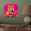 Tijger - Kimono - Planten - Roze aluminium wit klein -sfeer2