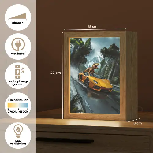 T-Rex - Auto - Regenwoud Light Box met kabel klein -USP_NL