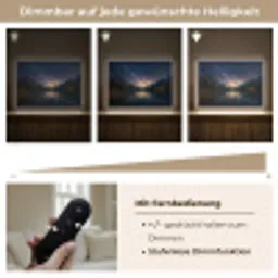 Kristalhelder meer - Bergen - Bergen Light Box met batterij (Wandlamp) middel -USP_dimbaarDE