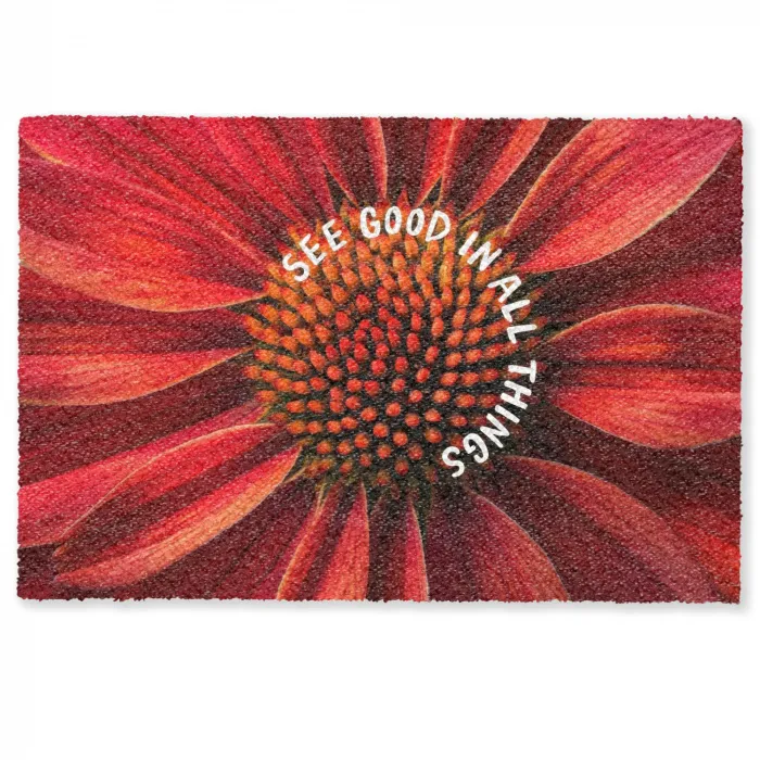 Close up - Bloem - Quote - Rood Deurmat klein -zkaufland3d