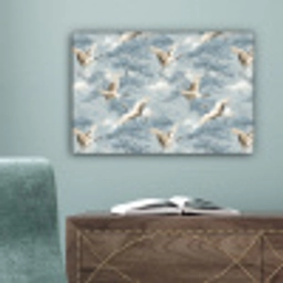 Wolken - Kraanvogels - Blauw canvas 2cm klein 34 -sfeer4
