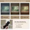 Bos - Pad - Zon - Bomen - Groen - Natuur Light Box met batterij (Wandlamp) middel -USP_lichtkleurNL