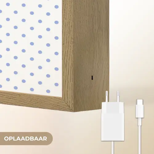 Ciao - Blauw - Stippen Light Box met batterij (Wandlamp) middel -USP_websiteoplaadbaarNL