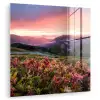 Bloemen - Bergen - Landschap - Nacht - Lucht - Roze plexiglas 5mm klein -zzzproduct_nieuw