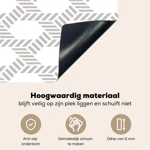 Grafisch - Patroon - Modern -  Opvallend - Begrensd Inductie beschemer met haakjes klein 777 -ky-onderkant-nl