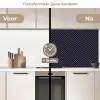 Plaid - Patroon - Visgraad - Blauw keuken achterwand 2 middel 871 -voor-na2_NL