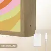 Lijnen - Pasteltinten - Golvend Light Box met batterij (Wandlamp) middel -USP_websiteoplaadbaarNL