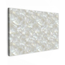 Parelmoerglans - Wit - Schelp Tuinposter op houten frame 2 cm dik klein 845 -3d
