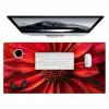 Close up - Bloem- Rood Muismat XXL klein -3d