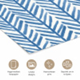 Patroon - Streep - Blauw poster papier klein 62 -closeup_NL