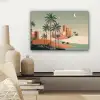 Nachtlandschap - Kamelen - Sterren - zandduinden canvas 2cm klein -sfeer6