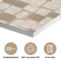 Blok - Patroon - Bruin PET vilt klein 837 -closeup_DE