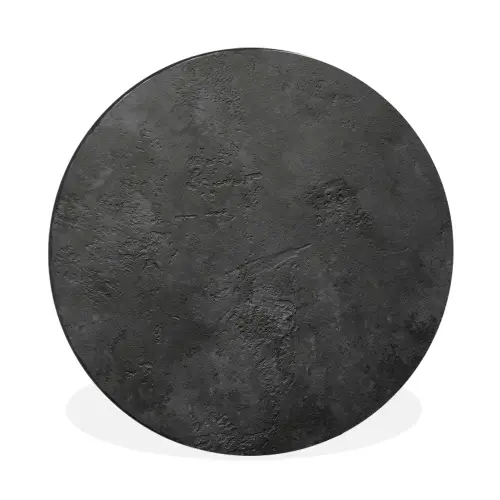 Beton - Structuur - Industrieel Wandcirkel aluminium klein -3d